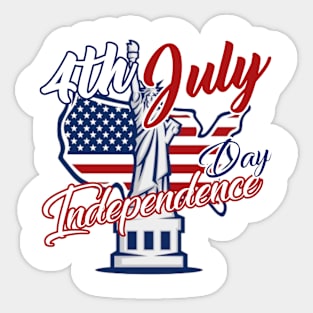 4th July Sticker